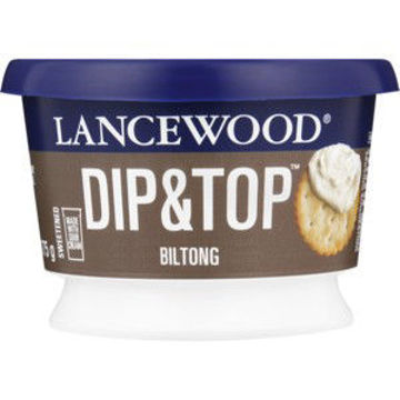 Lancewood Cheese Dip N Top Biltong 1 x 175G