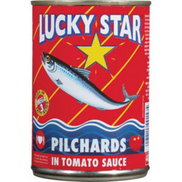 Lucky Star Fish Pilchards Talls Tomato 12 x 400G