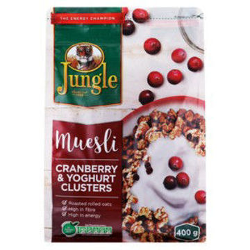 Jungle Energy Cereal Crunch Classic Cranberry Yog 1 x 400Gr