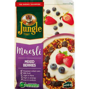 Jungle Energy Cereal Crunch Classic Mix Berries 1 x 400Gr