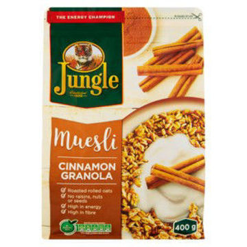 Jungle Energy Cereal Crunch Granola & Cinamon 1 x 400Gr