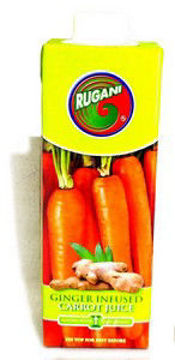 Rugani Juice 100% Carrot Ginger Infused 1 x 750Ml