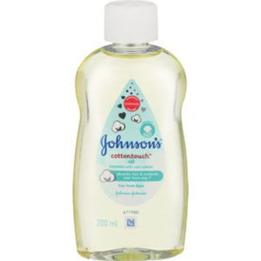 J&J Baby Oil Tissue Cotton 1 x 200Ml