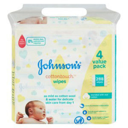 J&J Baby Wipes Cotton Touch 1 x 288`S