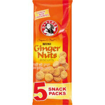 Bakers Bisc Mini Ginger Nuts Pack 1 x 40Gr