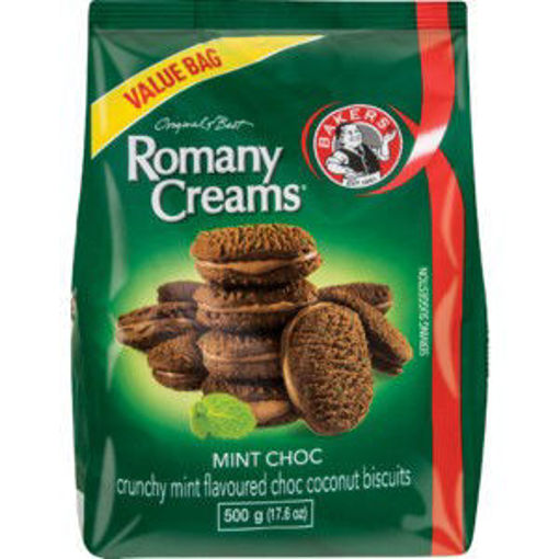 Bakers Bisc Romany Creams Mint Choc 1 x 500G