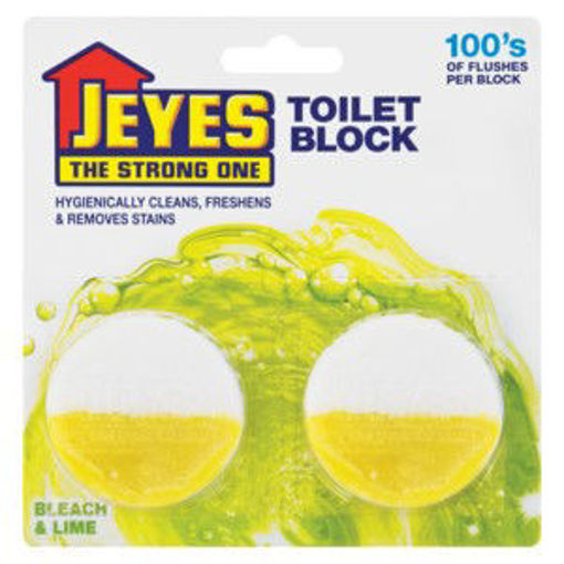 Jeyes Bloo Toilet Bleach Block Twin Pack Lime 1 x 50Gr