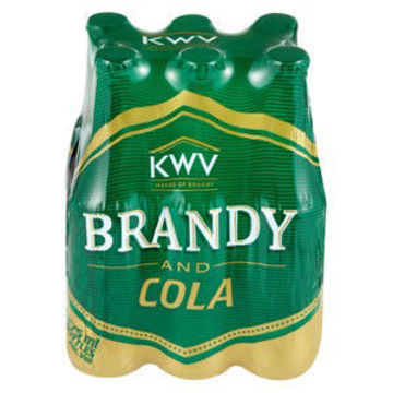 KWV Brandy & Cola Rtd . 1 x 275Ml