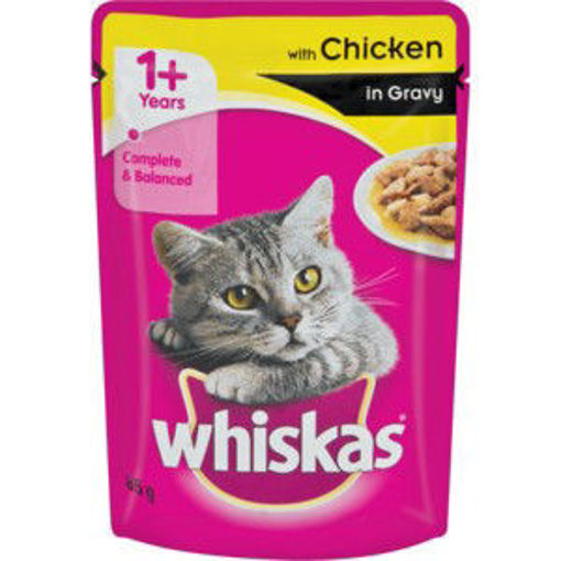 Whiskas Cat Food Pouch Jelly Chick 1 x 85Gr