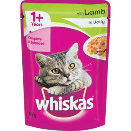 Whiskas Cat Food Pouch Jelly Lamb 1 x 85Gr