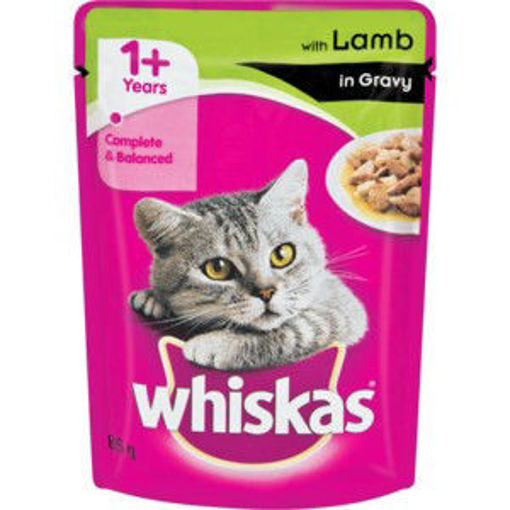 Whiskas Cat Food Pouch Jelly Lamb Gr 1 x 85Gr