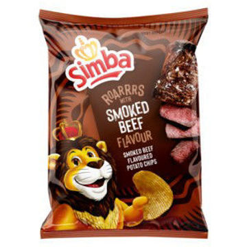 Simba Chips Smoked Beef 1 x 120Gr