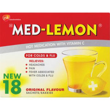 Med Lemon Cold & Flu Sachet Regular 1 x 18`s