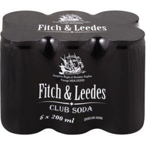 Fitch & Leeds CSD Can Club Soda 1 x 200Ml