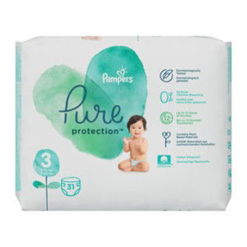 Pampers Discon Pure  Nappies Aqua 31 1 x 0Ea