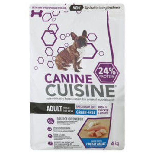 Canine Cuisine Dog Food Chick Pot Grain Fr 1 x 4Kg