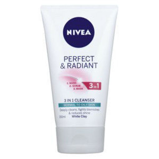 Nivea Face Cream Perfect & Raidiant 3In1 M/C 1 x 150Ml