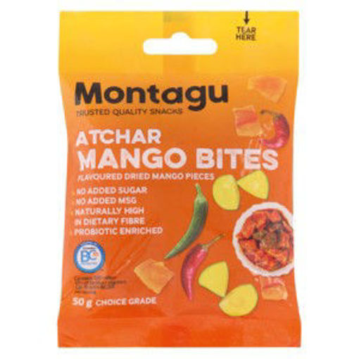 Montagu Fruit Dried Mango Bites Atchar 1 x 50G