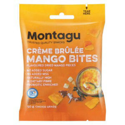 Montagu Fruit Dried Mango Bites Creme Brulee 1 x 50G