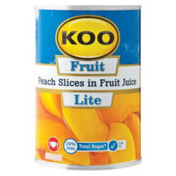 Koo Fruit Peach Slices In Fruit Juice 1 x 410G