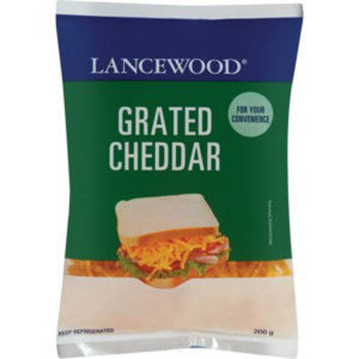 Lancewood Grated Cheese  Cheddar 1 x 200Gr