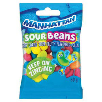 Manhattan Jelly Beans Sour 1 x 50Gr