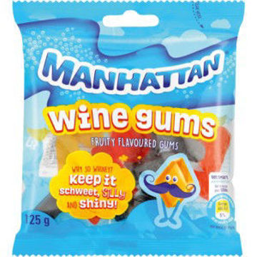 Manhattan Jelly Gums Wine Gums 1 x 125G