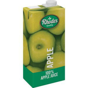 Rhodes Juice 100% Apple 1 x 1Lt