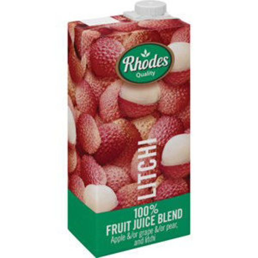 Rhodes Juice 100% Litchi 1 x 1Lt