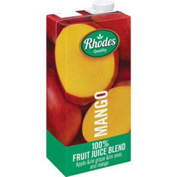 Rhodes Juice 100% Mango 1 x 1Lt