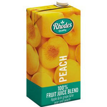 Rhodes Juice 100% Peach 1 x 1Lt