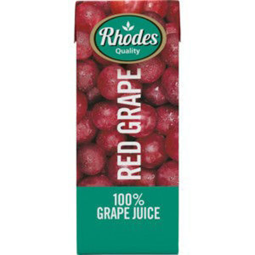 Rhodes Juice 100% Red Grape 6 x 200Ml