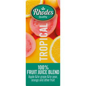 Rhodes Juice 100% Tropical 1 x 200Ml