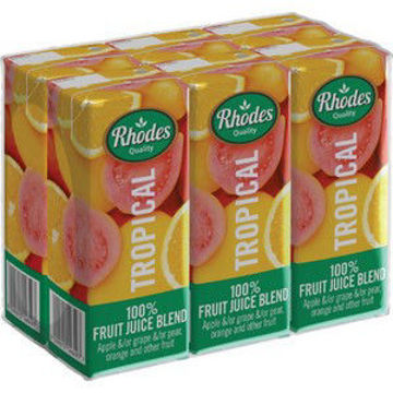 Rhodes Juice 100% Tropical 6 x 200Ml