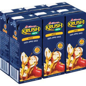 Krush Juice 100% UHT Apple 1 x 200Ml