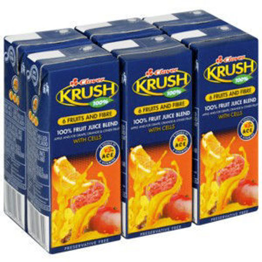 Krush Juice 100% UHT Fruit Fiber 1 x 200Ml