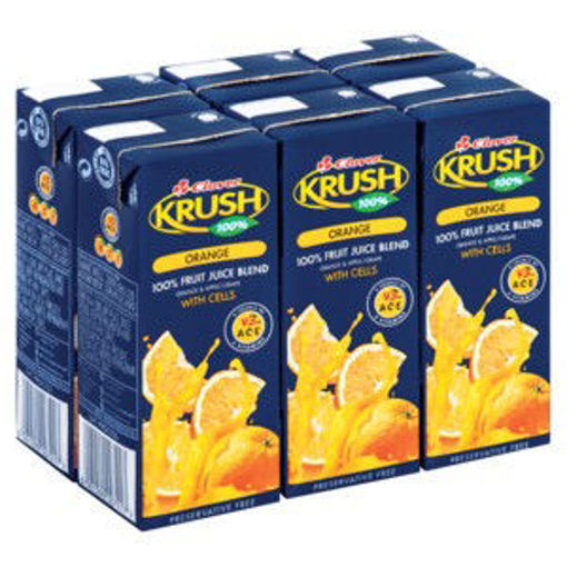 Krush Juice 100% UHT Orange 1 x 200Ml