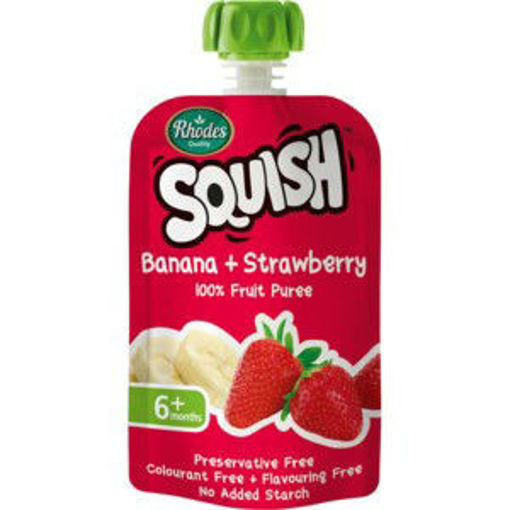 Rhodes Juice Squish Banana Strawberry 1 x 110Ml