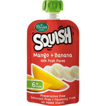 Rhodes Juice Squish Mango Banana 1 x 110Ml