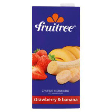 Fruitreee Juice Straw & Bana 1 x 1L