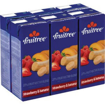 Fruitreee Juice Strwbry&Banana 6 x 200Ml