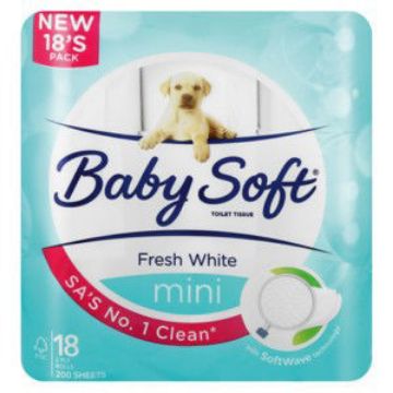 BABYSOFT Mini T/Rolls 1 x 18`s