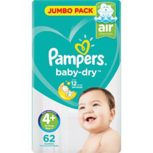 Pampers Nappies Act Baby JP Maxi Plus 62s 1 x 0Ea