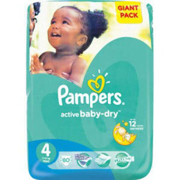 Pampers Nappies Act Baby Maxi GP 1 x 80`s