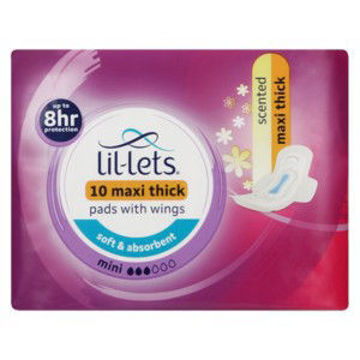 Lil Lets Pads Maxi Mini  Scented 1 x 10`s