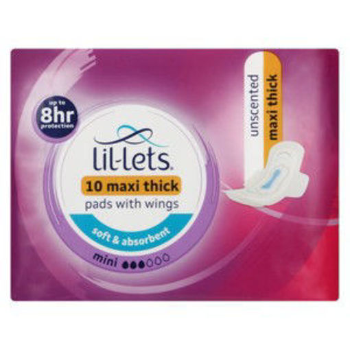 Lil Lets Pads Maxi Mini  Unscented 1 x 10`s