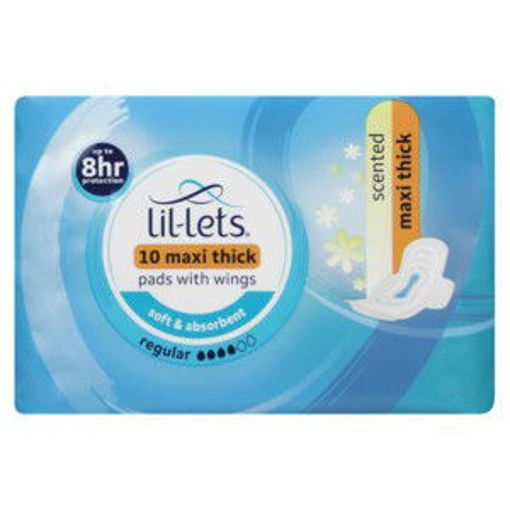 Lil Lets Pads Maxi Reg 10s Scent 1 x 0Ea