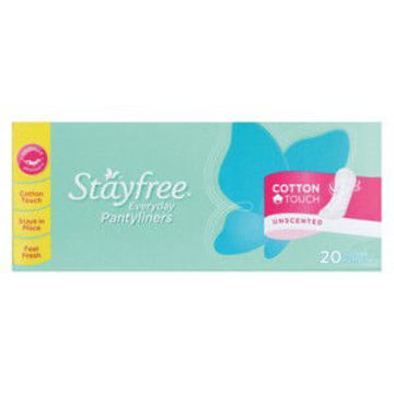 Stayfree Panty Liners E Unscent 1 x 20`s