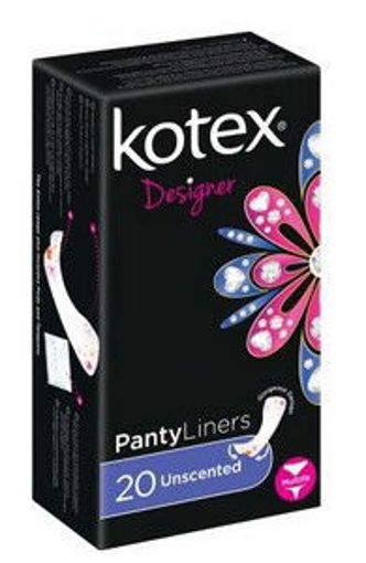 Kotex Panty Liners Unscented 1 x 20`s