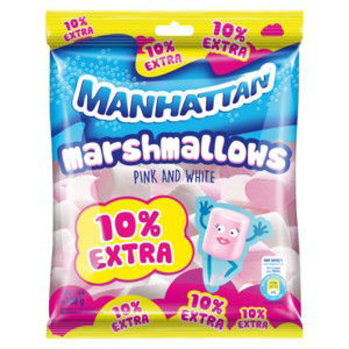 Manhattan Pink & White Mallows + 10% Free 1 x 165G